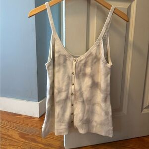 Abercrombie & Fitch Cream Button-Front Camisole